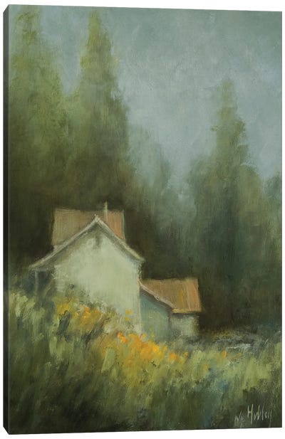 Early Bloom Canvas Art Print - Cozy Cottage