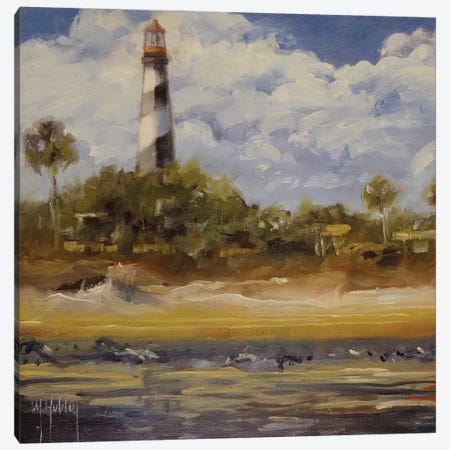 Lighthouse Whispers Canvas Print #MYY18} by Mary Hubley Art Print
