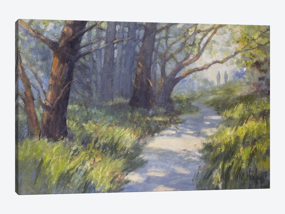 A Walk In The Woods by Mary Hubley 1-piece Canvas Wall Art
