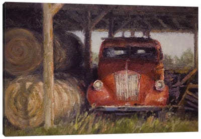 Barn Truck Canvas Art Print - Mary Hubley