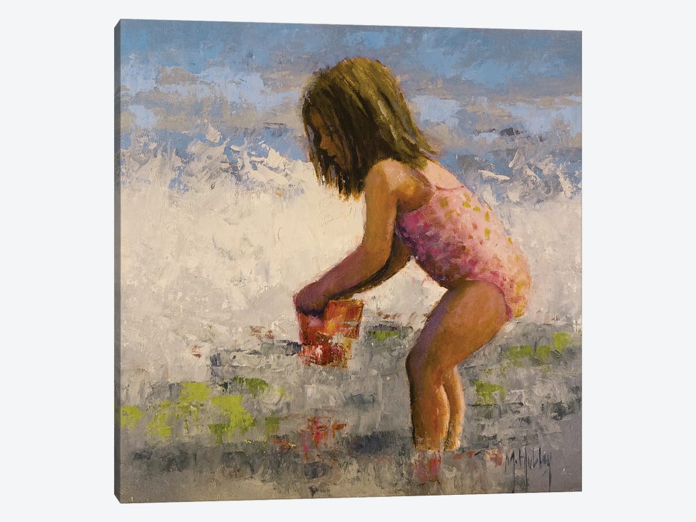 Catching A Wave by Mary Hubley 1-piece Canvas Art Print