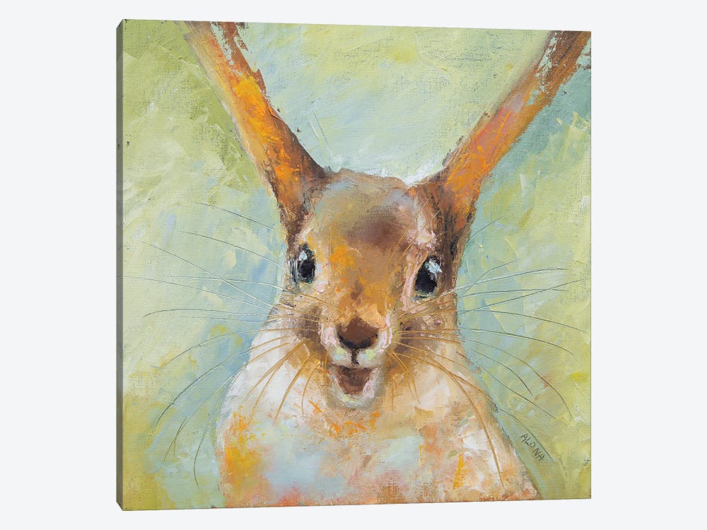 Squirrel In The Air by Alona M 1-piece Canvas Wall Art
