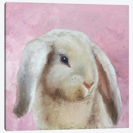Pearl Rabbit Canvas Print #MZA25} by Alona M Canvas Art Print
