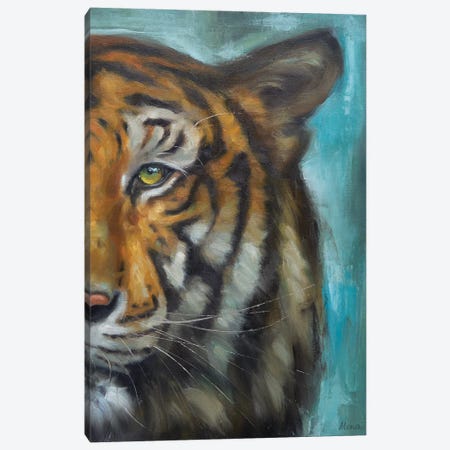 Tiger Canvas Print #MZA31} by Alona M Canvas Art Print