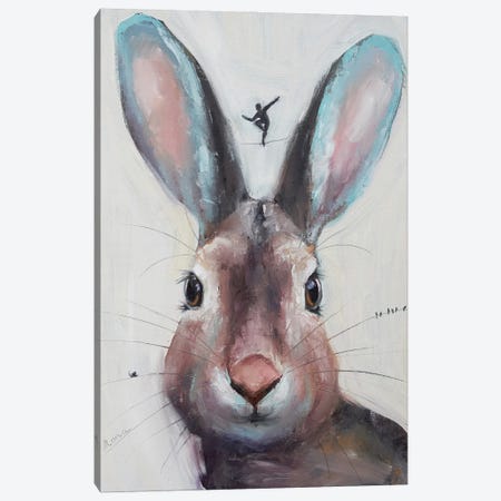 Balancing Between Rabbits Ears Canvas Print #MZA41} by Alona M Canvas Wall Art