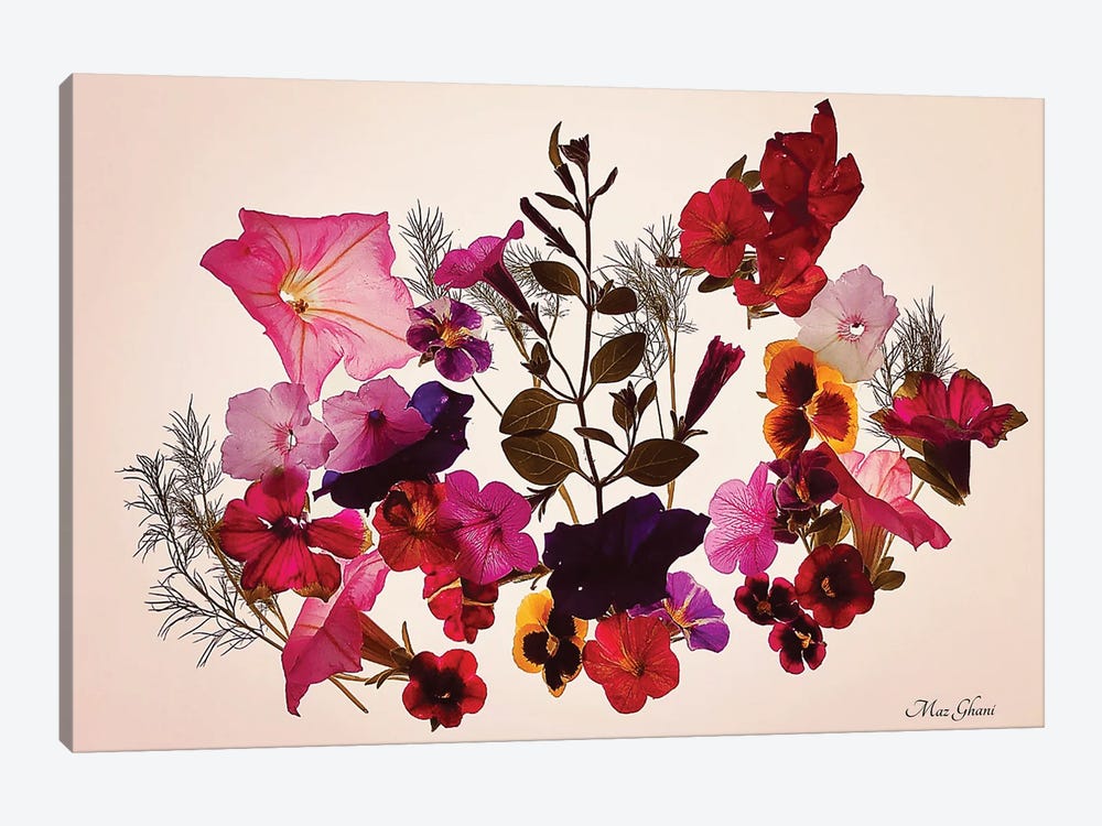 Floralis by Maz Ghani 1-piece Canvas Art Print