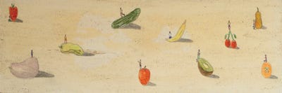 Vegan Territory by Marcos Zrihen framed canvas print