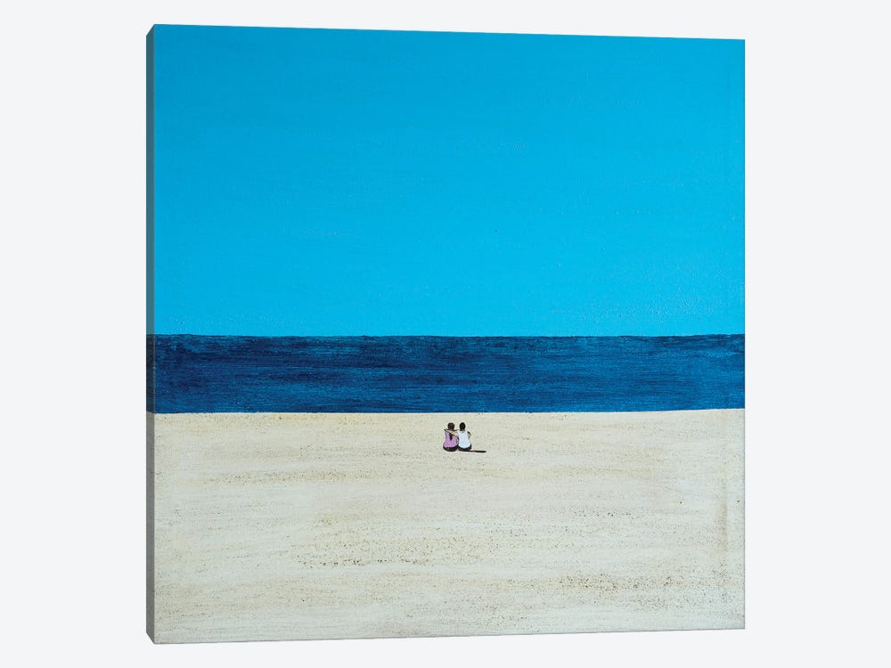 Together On The Beach by Marcos Zrihen 1-piece Canvas Wall Art