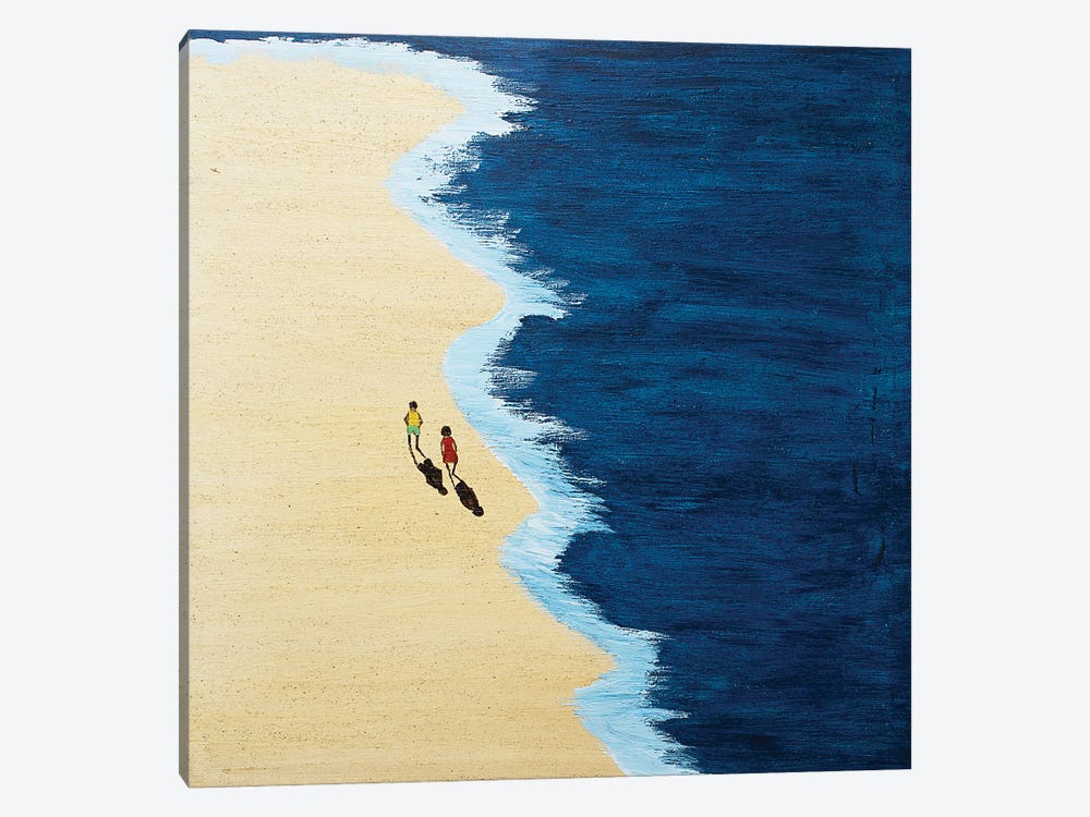 We Two On The Beach by Marcos Zrihen 1-piece Art Print