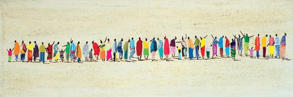 African People In Line