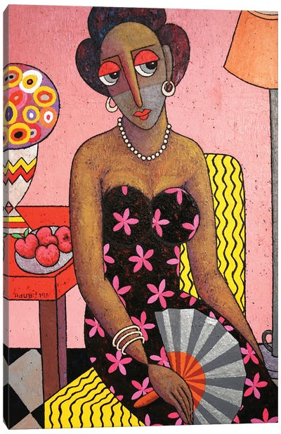 Adunni In A Regal Pose Canvas Art Print - Adubi Mydaz Makinde