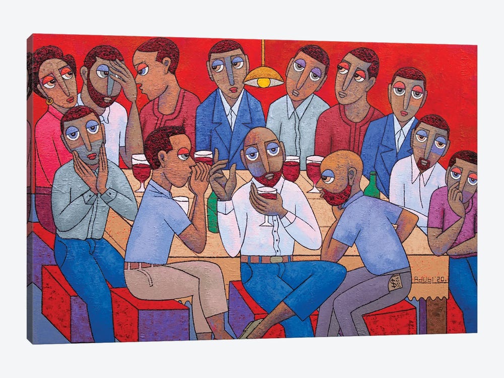 Table Of Conspiracy by Adubi Mydaz Makinde 1-piece Canvas Art