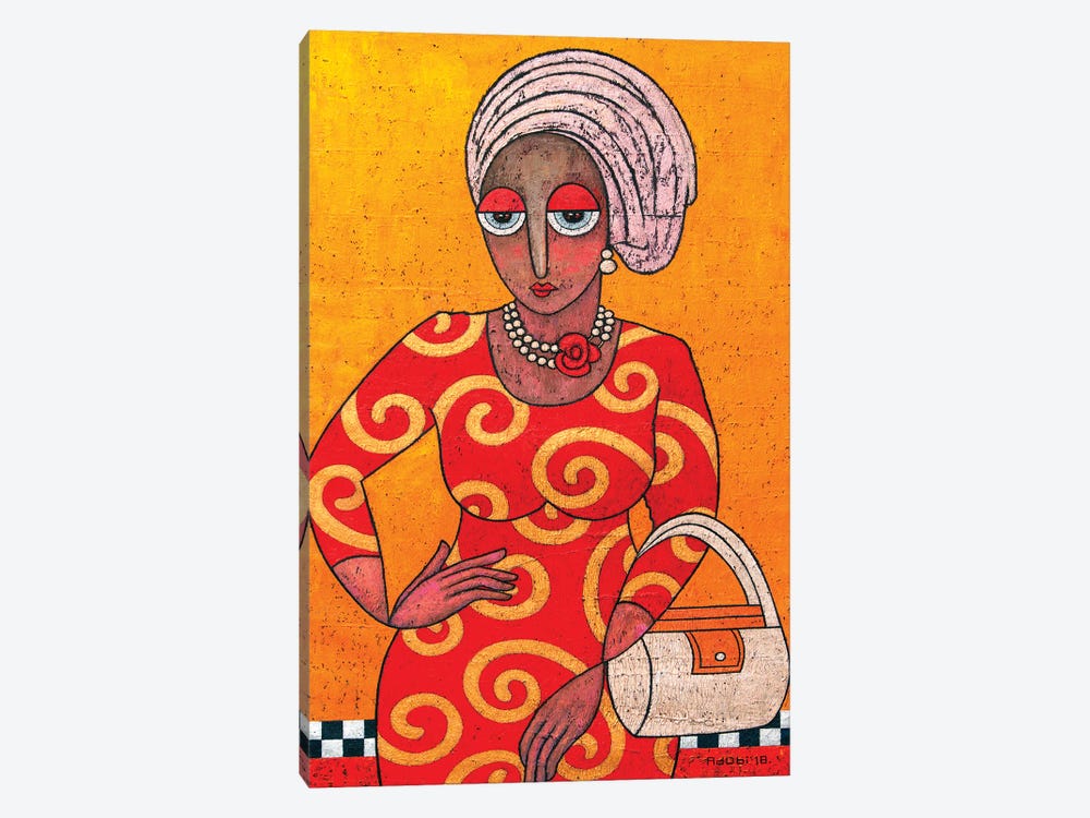 Lady In Red by Adubi Mydaz Makinde 1-piece Art Print