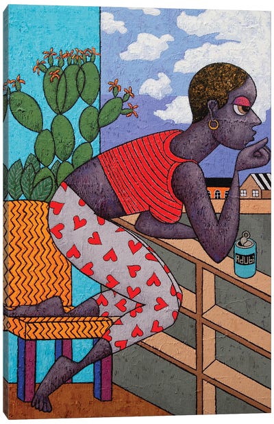 Queen Of Spades Canvas Art Print - Adubi Mydaz Makinde