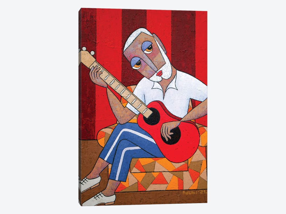 Guitar Man II by Adubi Mydaz Makinde 1-piece Canvas Art