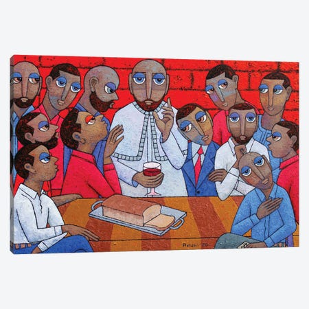 The Last Supper Canvas Print #MZM35} by Adubi Mydaz Makinde Canvas Art