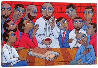 The Last Supper Canvas Art Print - Eyes