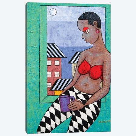 Sitting Up In My Room Canvas Print #MZM44} by Adubi Mydaz Makinde Canvas Art Print