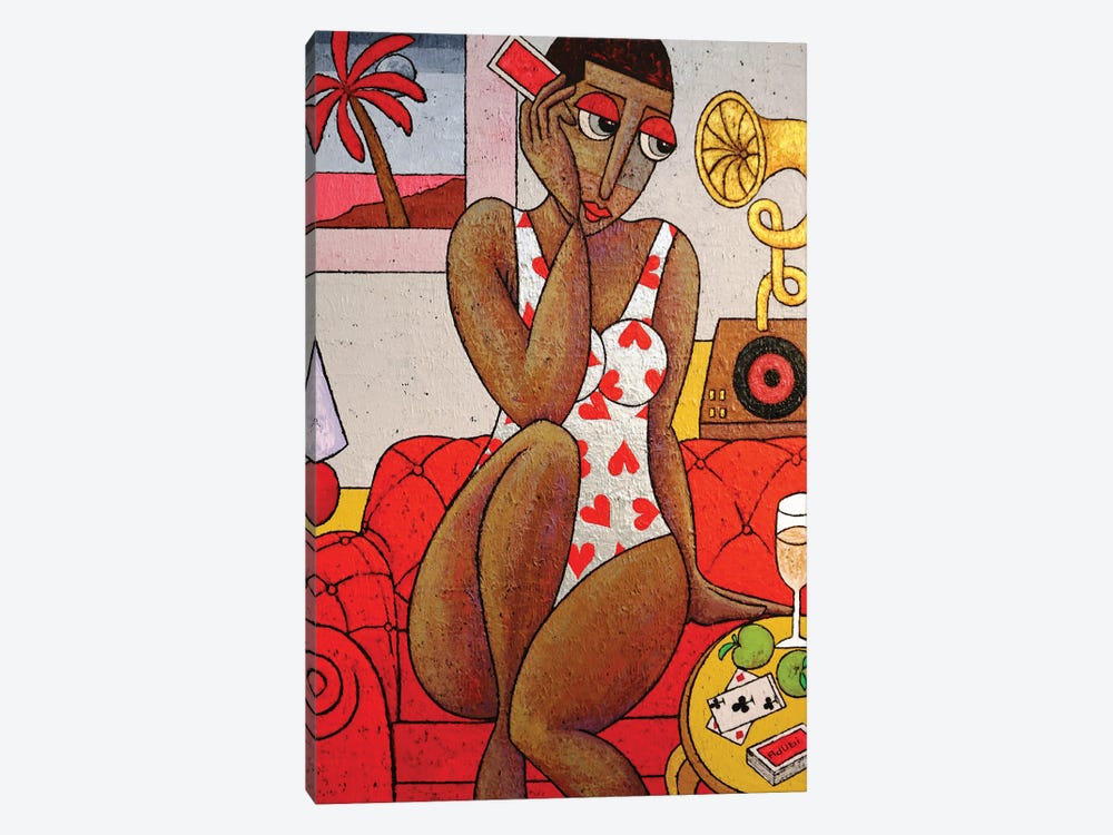Table Of Cards by Adubi Mydaz Makinde 1-piece Canvas Wall Art