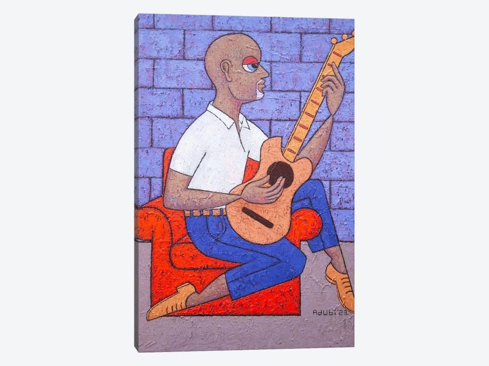 Mr Martins Is A Guitarist by Adubi Mydaz Makinde 1-piece Art Print