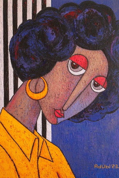 Giclee Features: City Girl by Adubi Mydaz Makinde