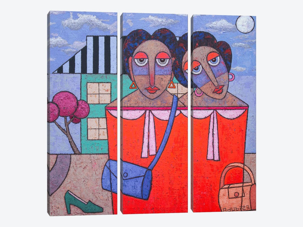 A New Home by Adubi Mydaz Makinde 3-piece Canvas Art Print