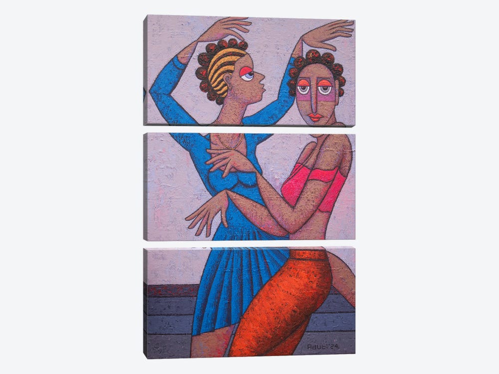Fire Dance by Adubi Mydaz Makinde 3-piece Art Print