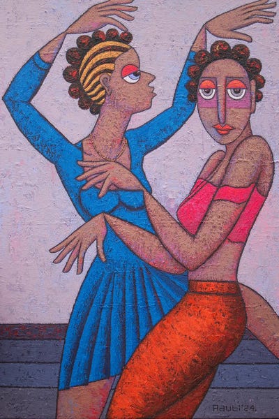 Giclee Features: Fire Dance by Adubi Mydaz Makinde