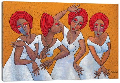 Bridal Party Canvas Art Print - Adubi Mydaz Makinde