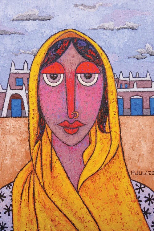 Desert Flower II by Adubi Mydaz Makinde wall art