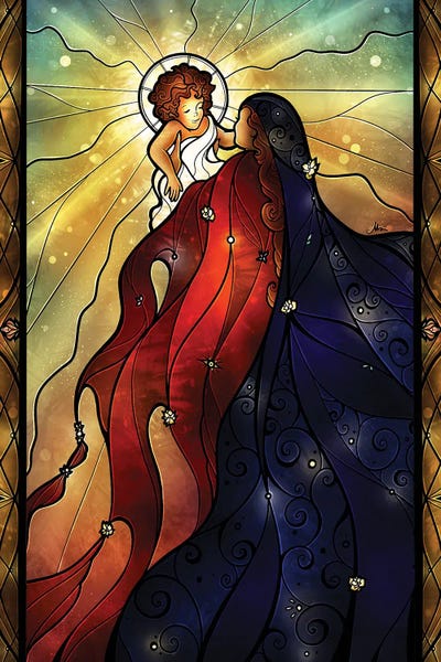 Mary Did You Know by Mandie Manzano metal wall art