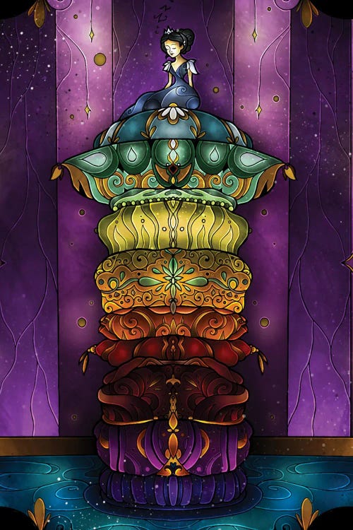 Princess And The Pea by Mandie Manzano wall art