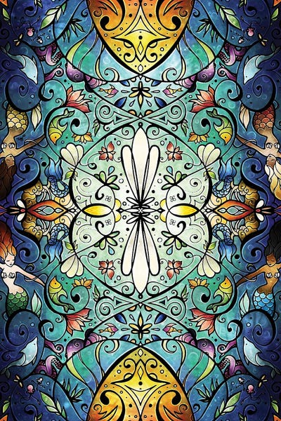 Sea Melody by Mandie Manzano metal wall art