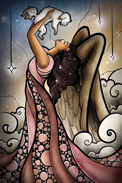 Welcome Home by Mandie Manzano metal wall art