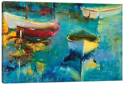 Row Boats Canvas Art Print - Mariusz Piatkowski
