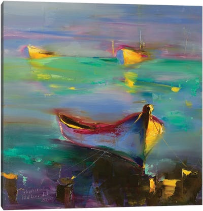 Boats Canvas Art Print - Mariusz Piatkowski