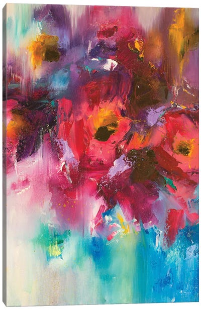 Abstract Flowers Canvas Art Print - Mariusz Piatkowski