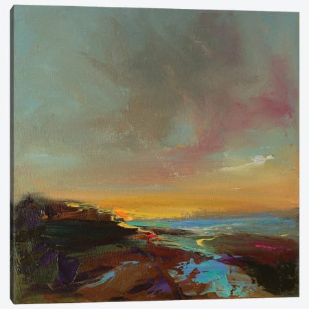 Sunrise Seascape Canvas Print #MZP22} by Mariusz Piatkowski Art Print