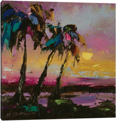 Palm Trees Canvas Art Print - Mariusz Piatkowski