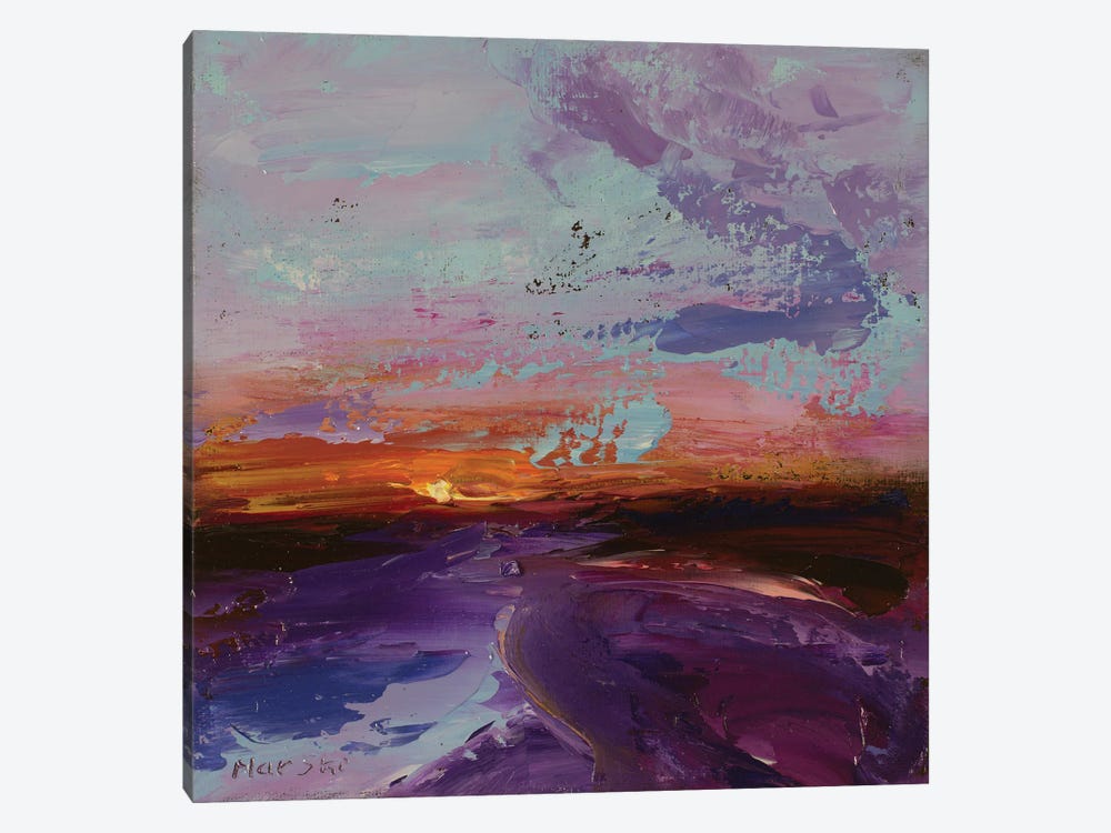Purple Sunrise by Mariusz Piatkowski 1-piece Canvas Artwork