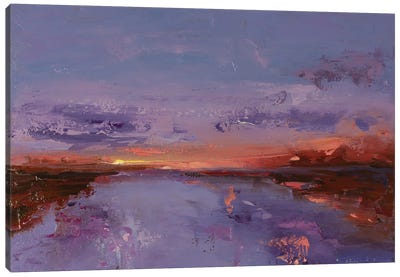 River Sunrise Canvas Art Print - Mariusz Piatkowski