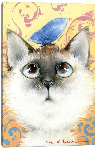 Beauty! Canvas Art Print - Siamese Cat Art
