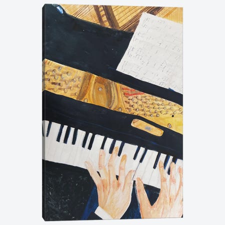 Pianist Canvas Print #MZS10} by Anastasia Mazur-Skrobova Art Print