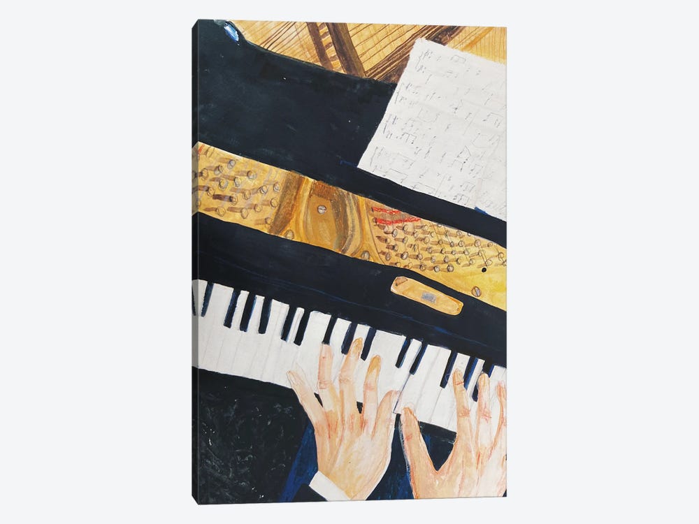 Pianist by Anastasia Mazur-Skrobova 1-piece Canvas Wall Art