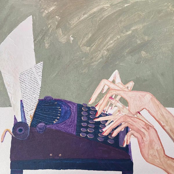 Hands: Typewriter by Anastasia Mazur-Skrobova