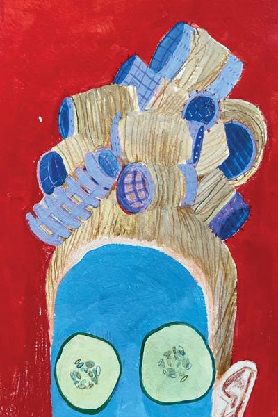 Beauty Routine by Anastasia Mazur-Skrobova acrylic art print