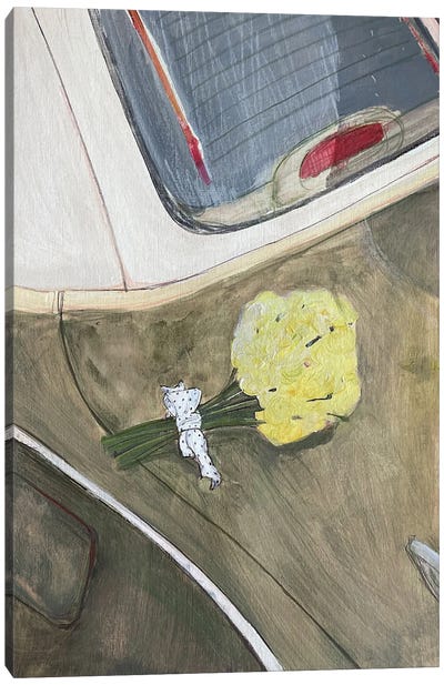 Yellow Bouquet Canvas Art Print - Anastasia Mazur-Skrobova