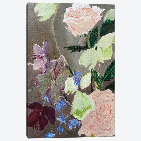 Floral Sketch I Canvas Print #MZS1} by Anastasia Mazur-Skrobova Canvas Wall Art