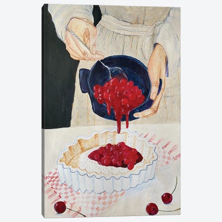 Cherry Pie Canvas Print #MZS21} by Anastasia Mazur-Skrobova Canvas Art