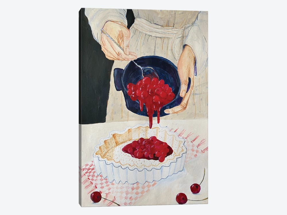 Cherry Pie by Anastasia Mazur-Skrobova 1-piece Canvas Artwork